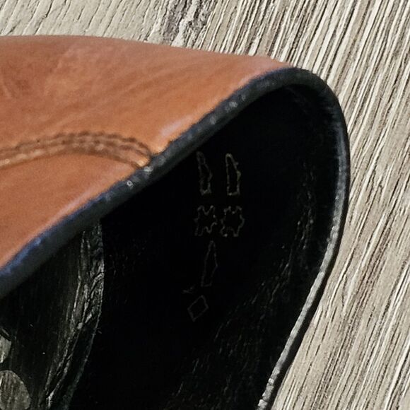 Rieker Brown Leather European Comfort Shoes Booties Slip On Size 6 US - Picture 5 of 12